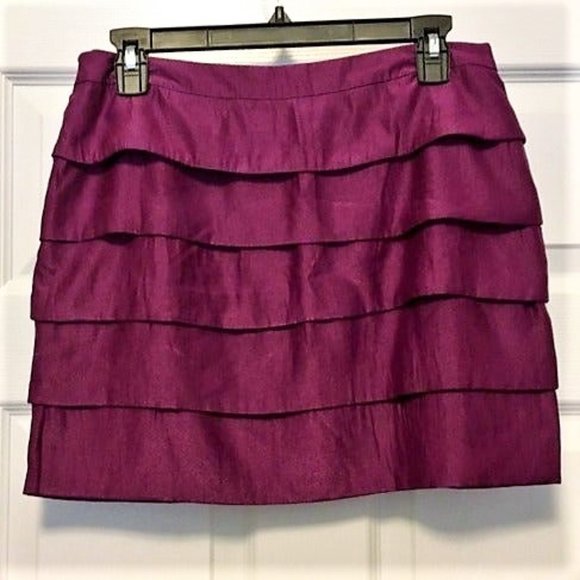 Ya Los Angeles Dresses & Skirts - Purple Ladies Ruffle Mini Skirt,  Size Medium